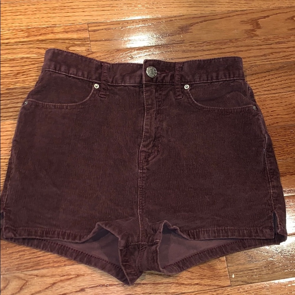 BDG denim Corduroy Maroon Shorts